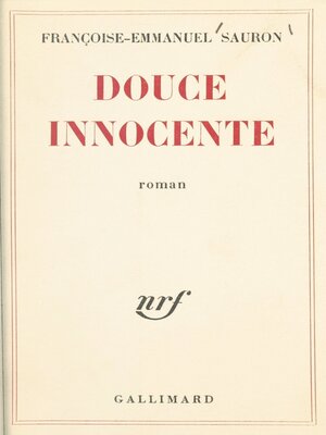 cover image of Douce innocente